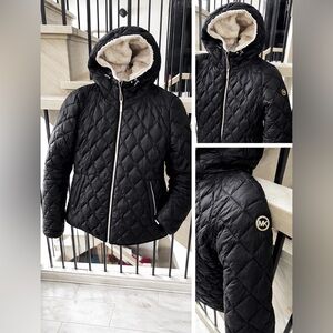 Michael Kors Black Quilted Puffer Jacket